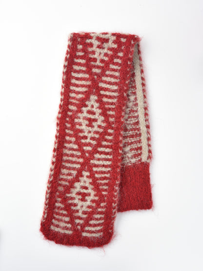 Scarvii - Two-Tone Knitted Scarf with Slip-Through Design