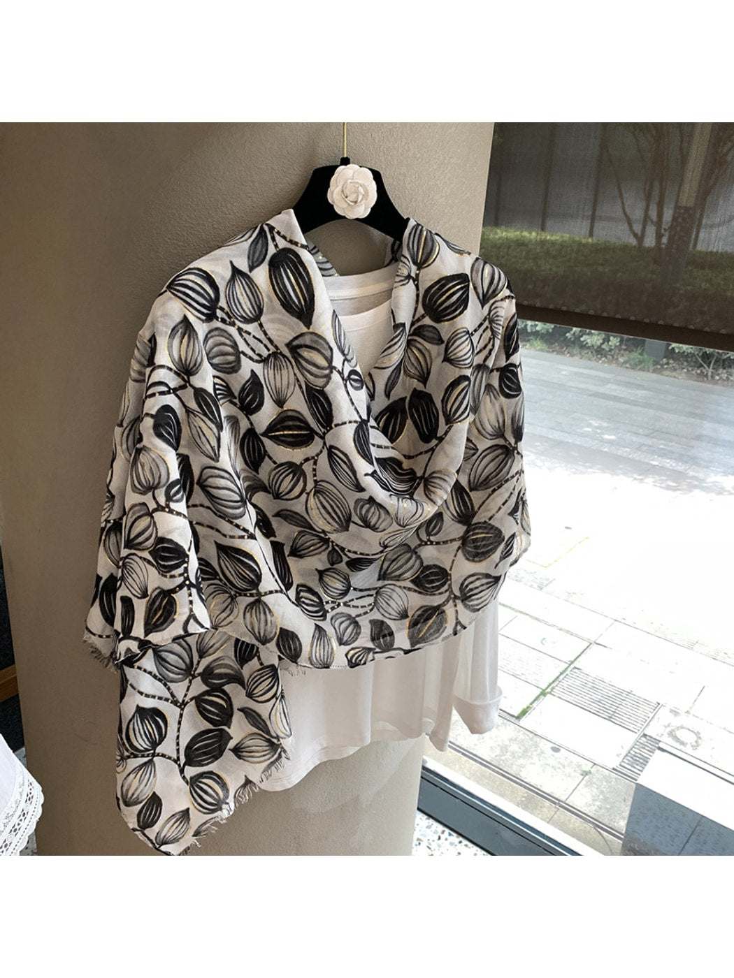 Scarvii - Minimal Printed Everyday Draped Wrap Scarf