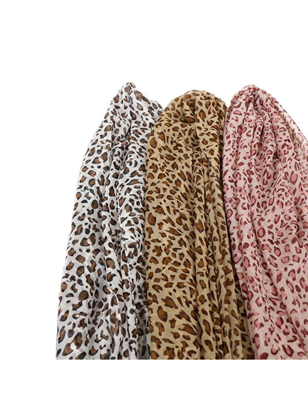 Scarvii - Spring Summer Leopard Print Lightweight Scarf