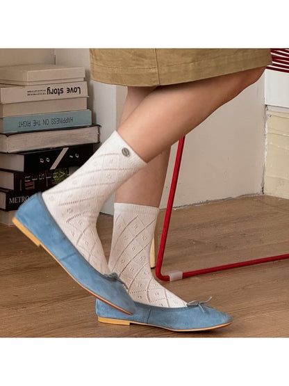 Rufia - Soft Ribbed Frill Crew Socks product image 1