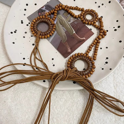 Beco Boho Beaded Belt Elegant Adjustable Belts product shape
