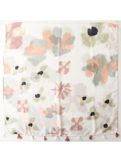 Scarvii - Elegant Floral Print Scarf & Shawl