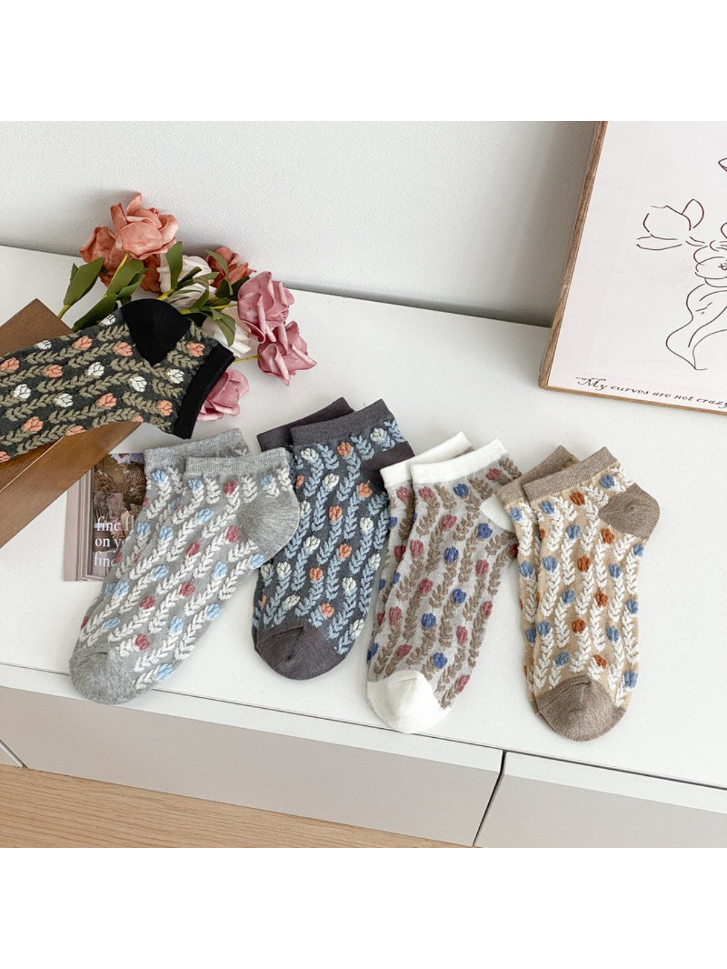 Rufia - Lace Floral Ankle Socks product image 9