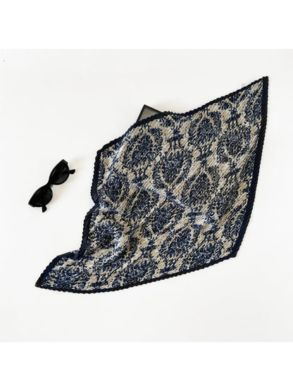 Scarvii - Abstract Leaf Pleated Scarf