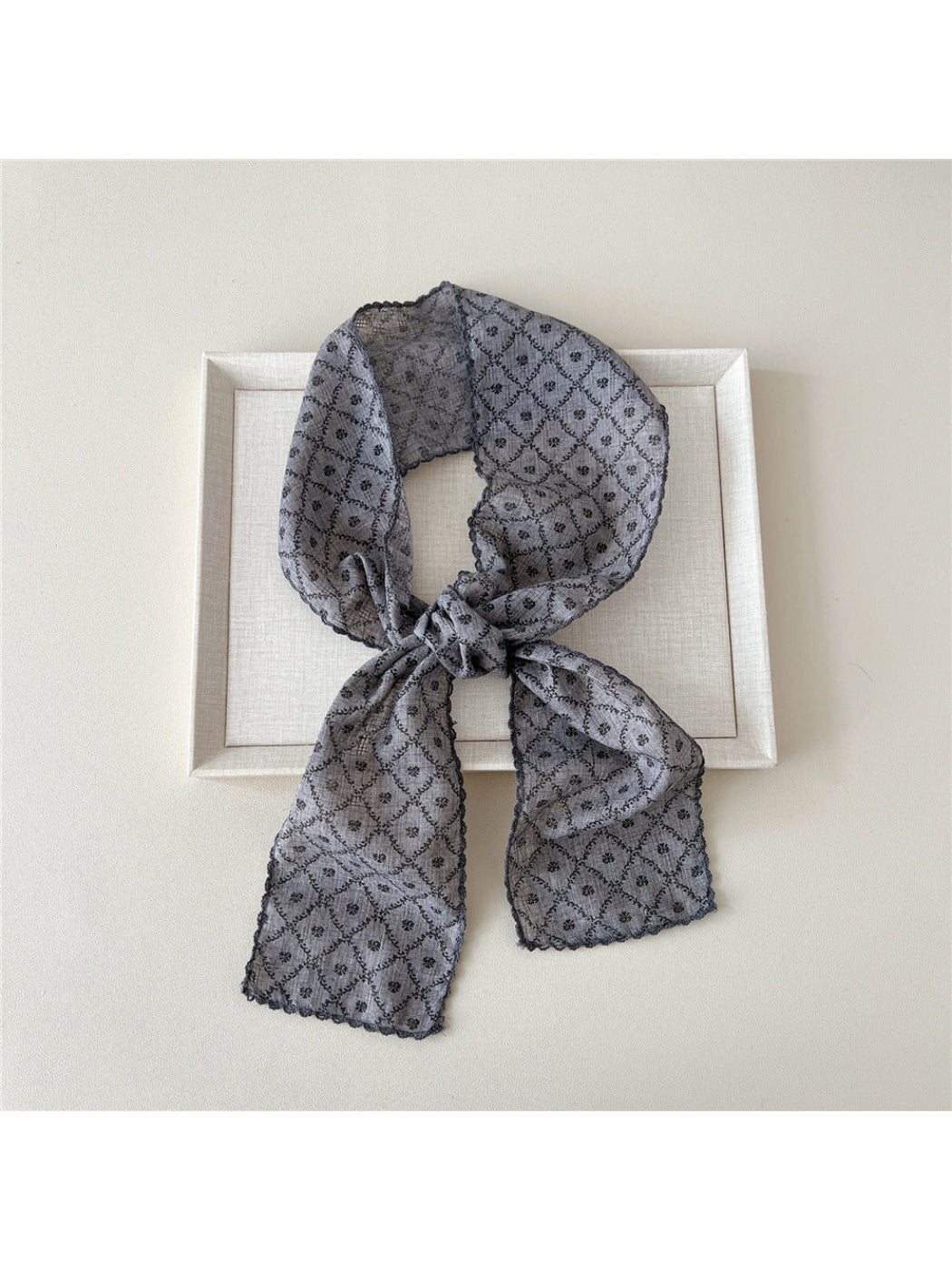 Scarvii - Floral Patchwork Narrow Scarf