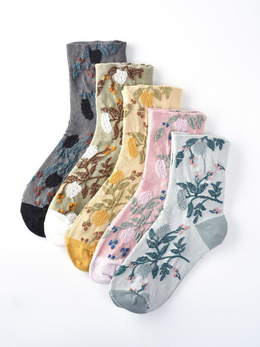 Rufia – Capsule Floral Pattern Crew Socks