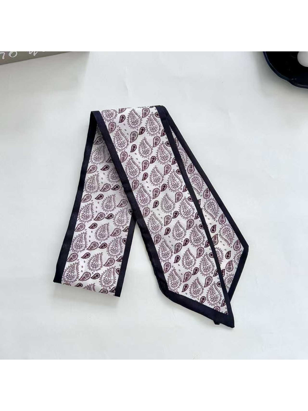 Scarvii Paisley Layout Design Skinny Scarf
