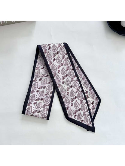 Scarvii Paisley Layout Design Skinny Scarf