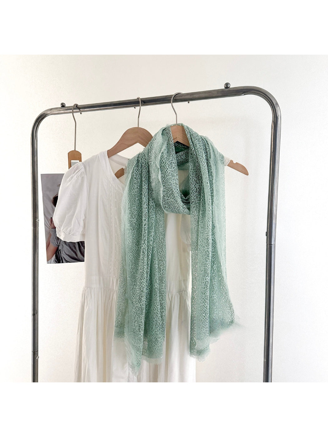 Scarvii - Mesh Fringe Long Scarf