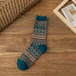 Rufia - Vintage Argyle Pattern Mid-Calf Socks