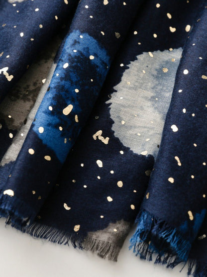 Scarvii - Retro Fresh Style Circular Print Scarf