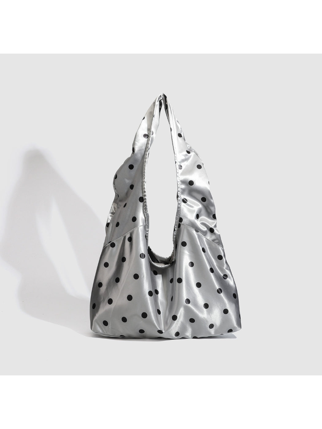 Cosbai - Polka Dot Slouchy Shoulder Bag