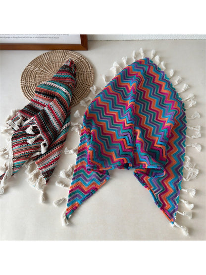 Scarvii - Multicolor Zigzag Triangle Headband