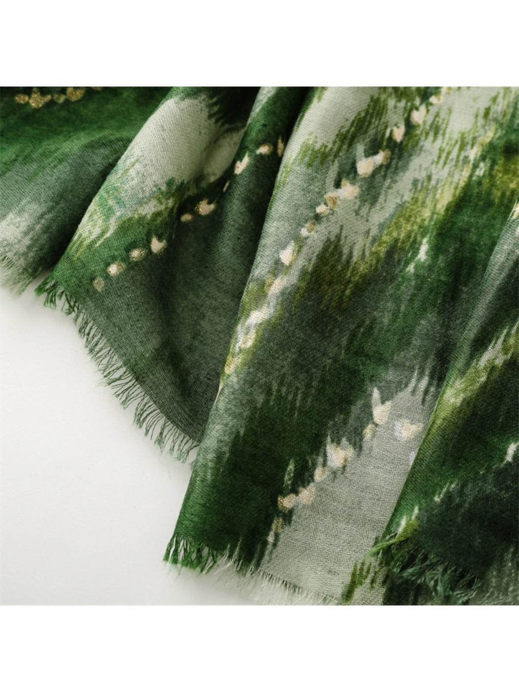 Scarvii - Winter Scarf & Shawl with Gold Foil Printing & Mountain Pattern