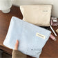 Cosbai Soft Star Print Zip Bag angled view showing star design