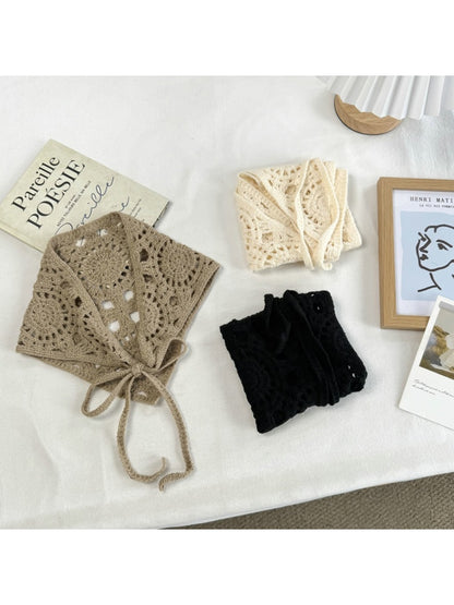 Scarvii - Vintage Openwork Design Triangle Bandana