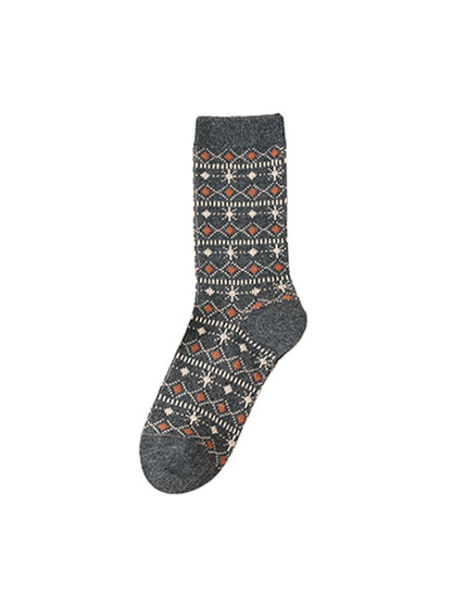 Rufia - Nordic Style Winter Mid-Calf Socks