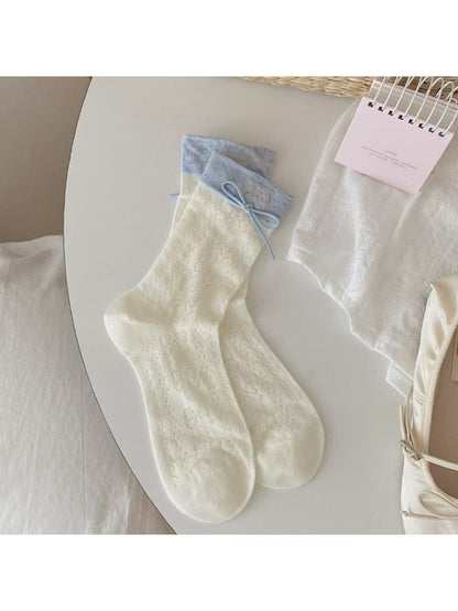 Rufia - Delicate Bow Cuff Crew Socks product image 7