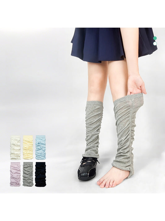 Cozyra - Ruched Knit Mid-Calf Leg Warmers