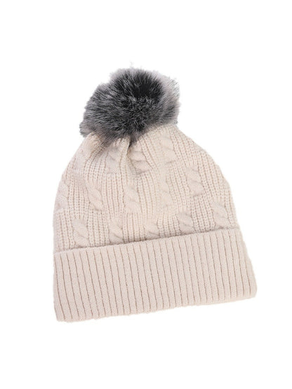 Haila - Winter Knitted Beanie with Pom Pom