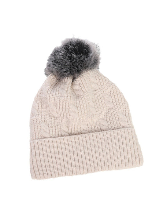 Haila - Winter Knitted Beanie with Pom Pom