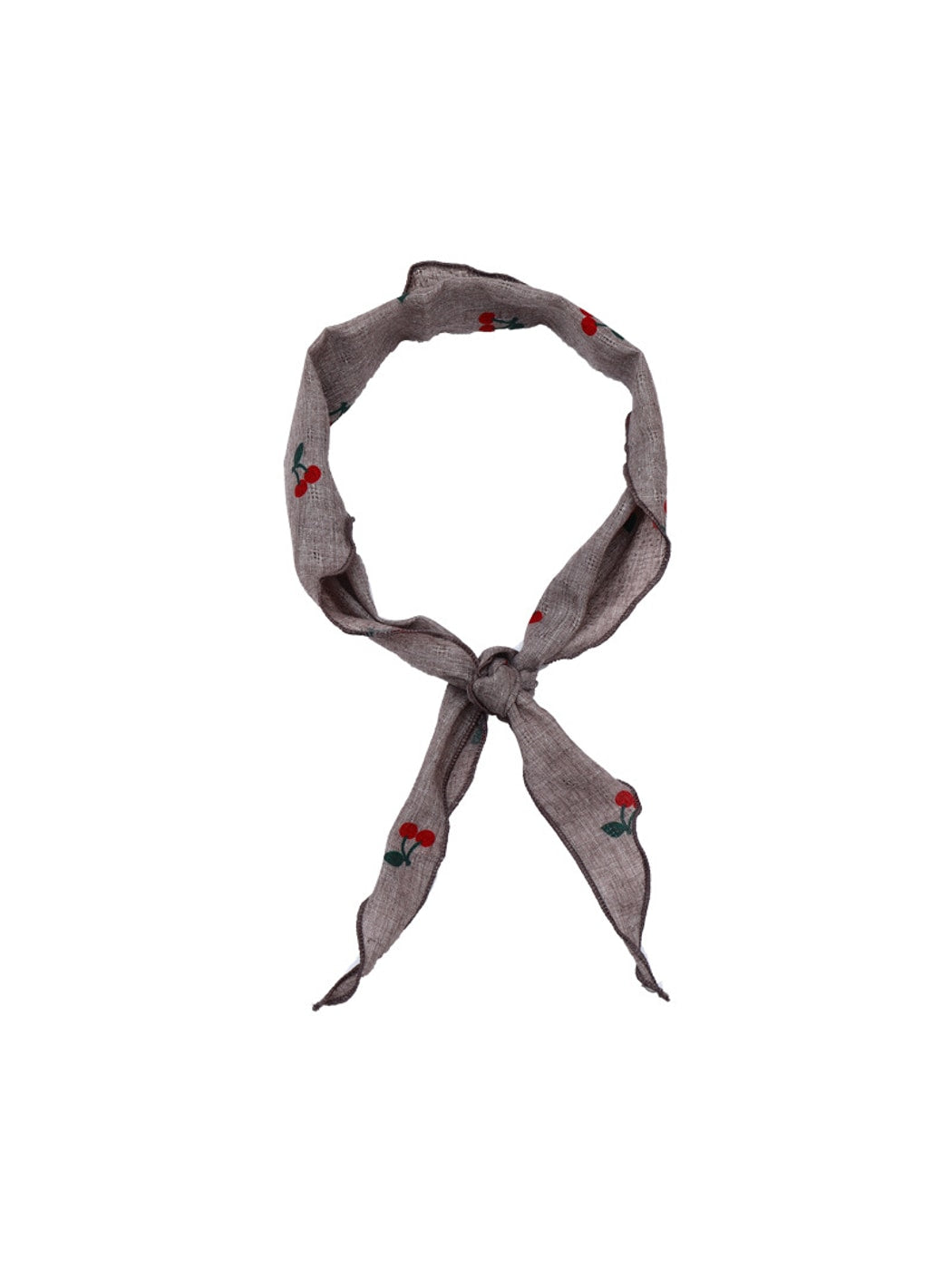 Scarvii - Playful Cherry Print Triangle Bandana