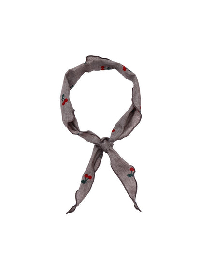 Scarvii - Playful Cherry Print Triangle Bandana