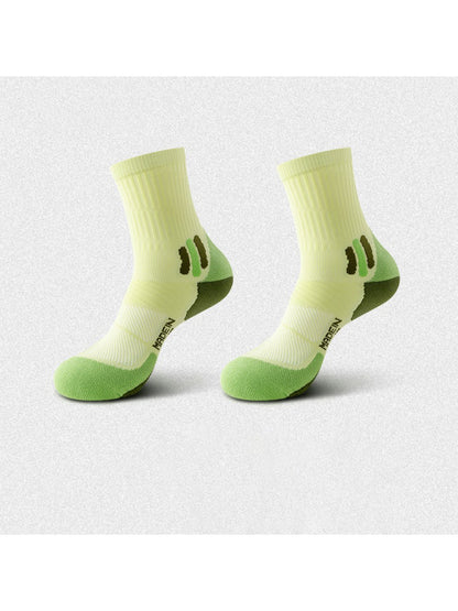 Rufia - Color Block Sport Cushion Crew Socks