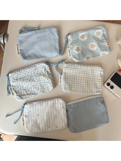 Cosbai - Classic Pattern Zip Pouch Bag