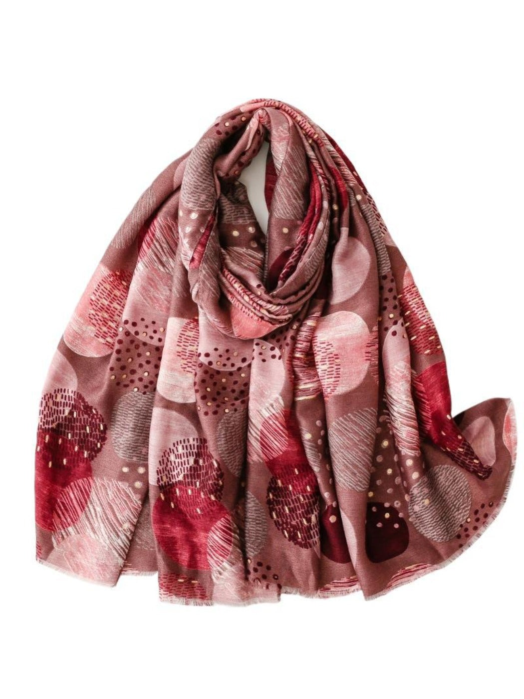 Scarvii - Soft Retro Geometric Print Scarf - 4 Colors