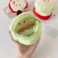 Cosbai - Cartoon Apple Plush Charm Coin Purse Bag
