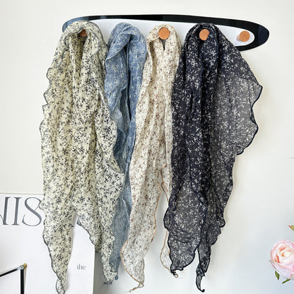 Scarvii Narrow Floral Triangle Scarf color options