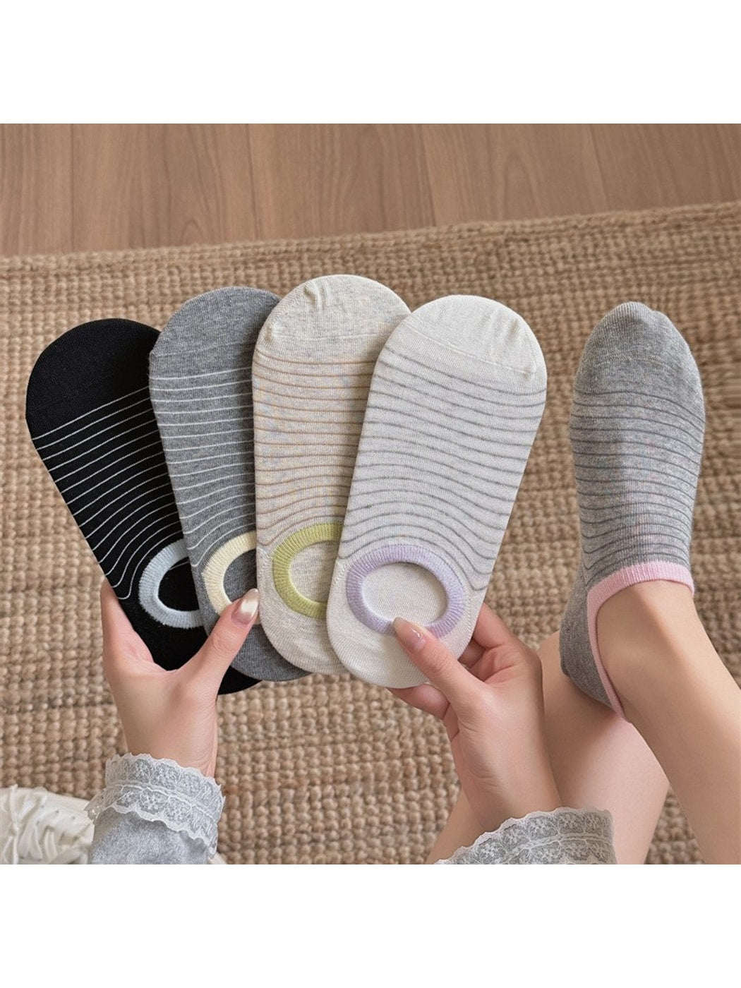 Rufia - Low Cut Colorblock Everyday Socks