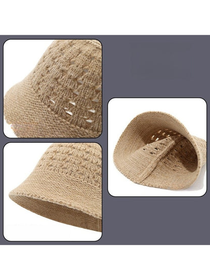 Haila - Winter Openwork Knitted Bucket Hat