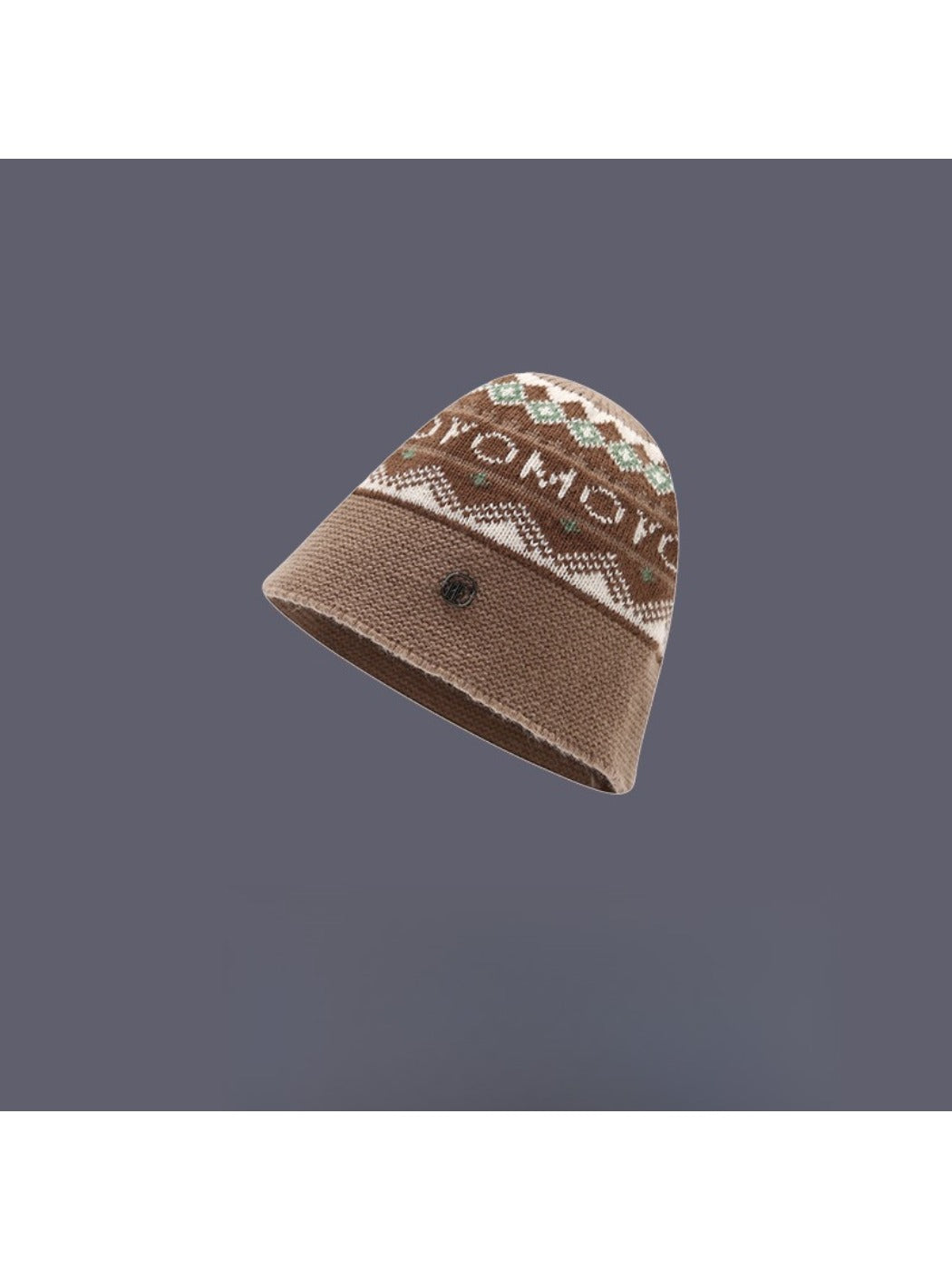 Haila - Letter Pattern Bucket Hat with
