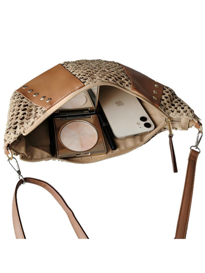 Cosbai - Open Weave Hobo Shoulder Bag - image 3