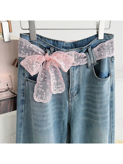 Scarvii - Lace Long Narrow Styling Scarf