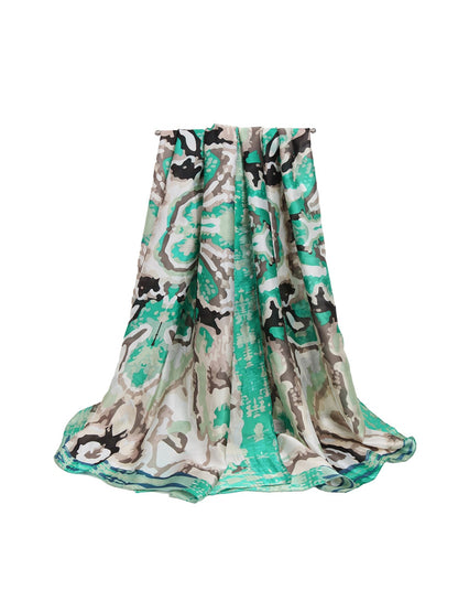 Scarvii - Fashion Watercolor Abstract Motif Scarf