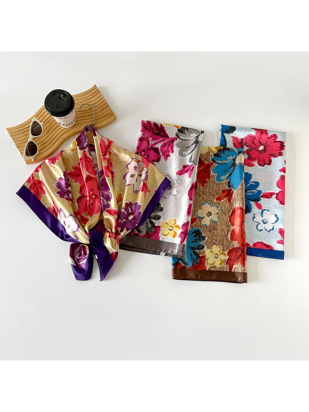 Scarvii - Vintage Painterly Floral Scarf
