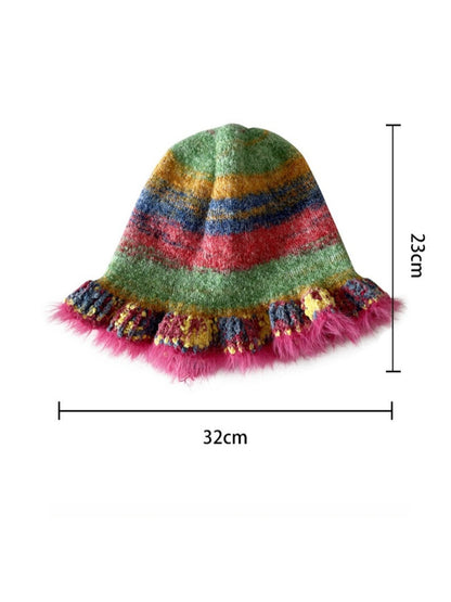Haila - Colorful Knitted Bucket Hat