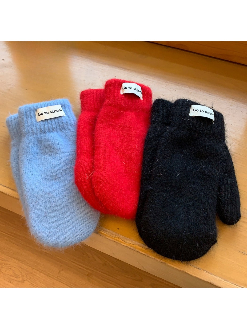 Gloving - Women's Cute Fuzzy Knit Winter Mittens