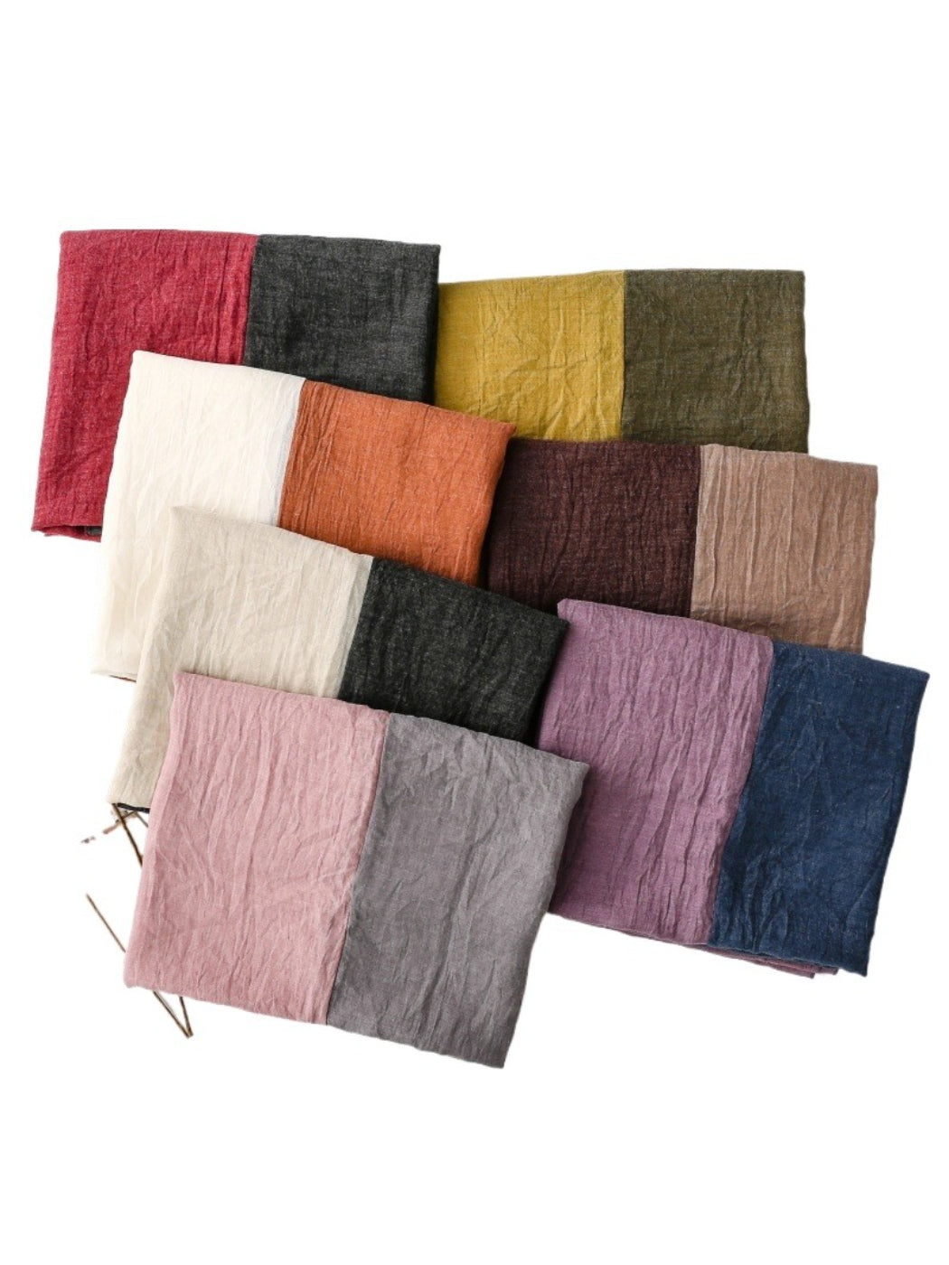 Scarvii - Contrast Panel Soft Drape Everyday Scarf