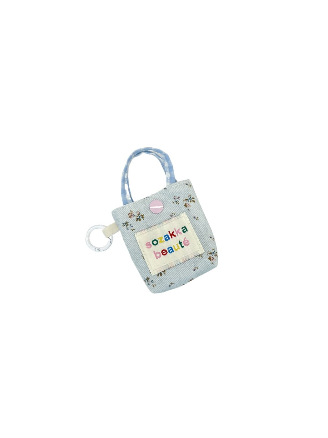 Cosbai - Floral Patchwork Mini Earphone Pouch & Coin Purse