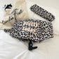 Rano - Leopard Print Vintage Automatic Folding Umbrella