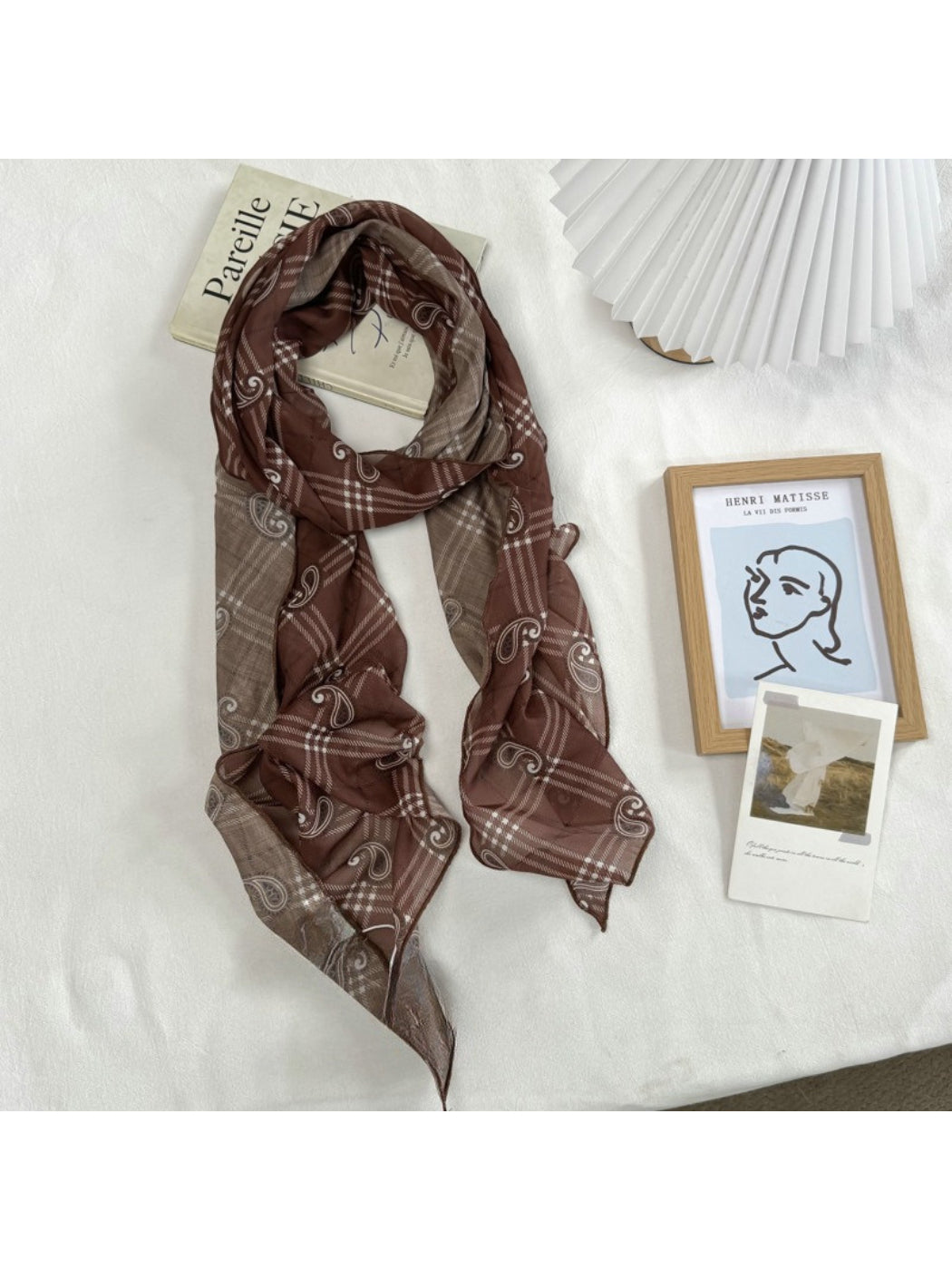 Scarvii - Mixed Print Lightweight Long Scarf