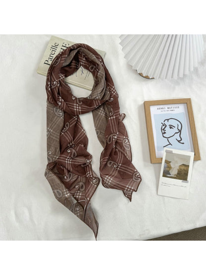 Scarvii - Mixed Print Lightweight Long Scarf