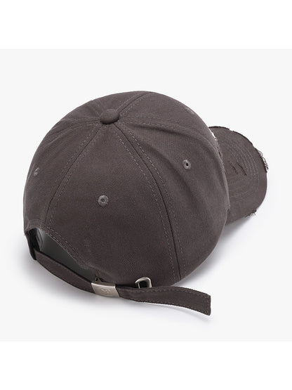 Haila - Curved Brim Letter Graphic Baseball Cap
