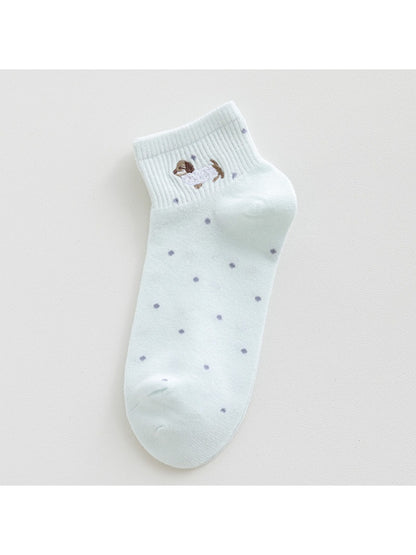 Rufia - Tiny Puppy Dot Pattern Ankle Socks product image 8