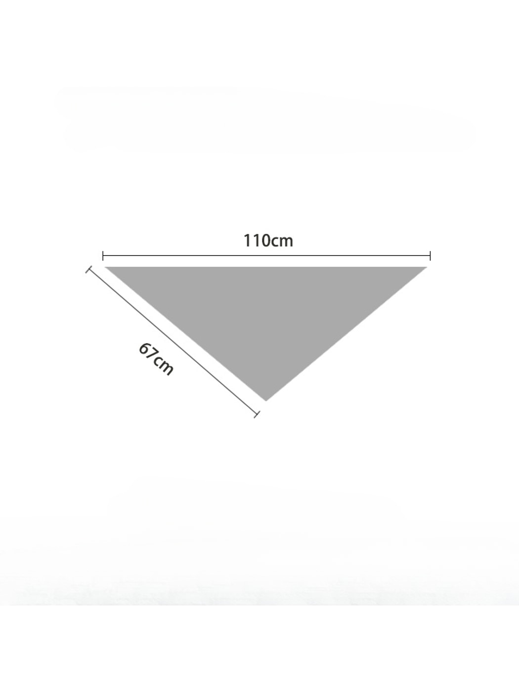 Scarvii - Lace Trim Plain Triangle Bandana