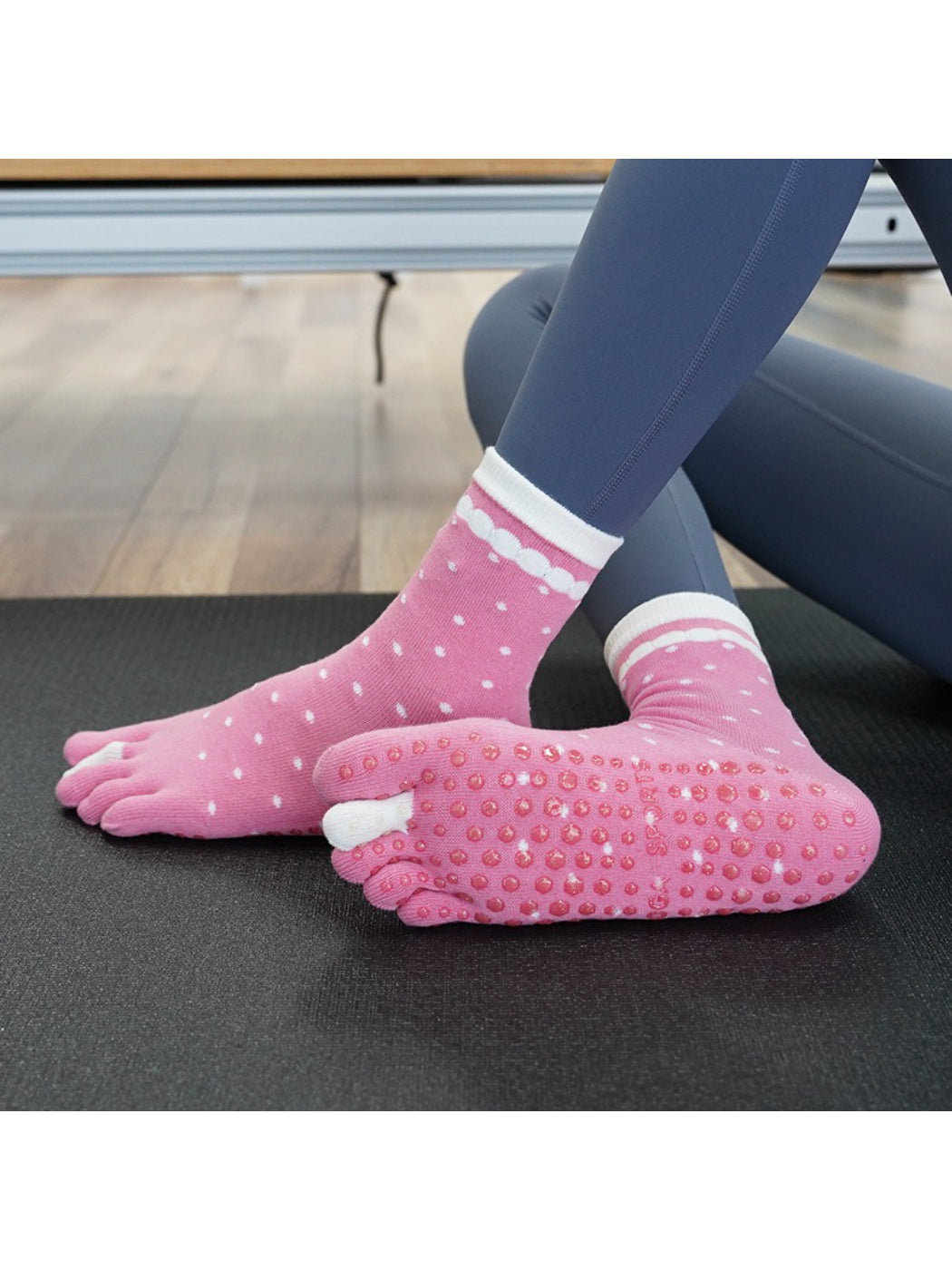 Rufia - Five-Toe Non-Slip Yoga Socks
